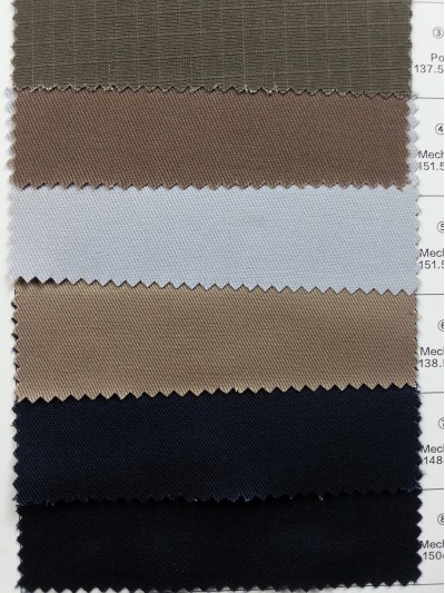 SC-GNLN  低彈修身工裝面料  T65/C35  低彈 poly stretch   147/211/232/184/197/216/247/278GSM 後面照